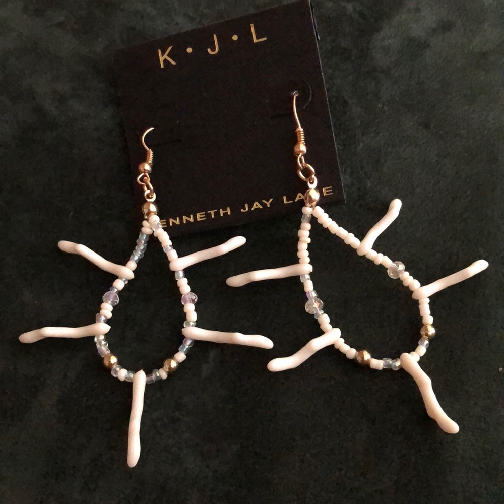 KJL earrings, very festive & beach, never worn